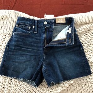 Madewell High-Rise Denim Shorts (curvy)